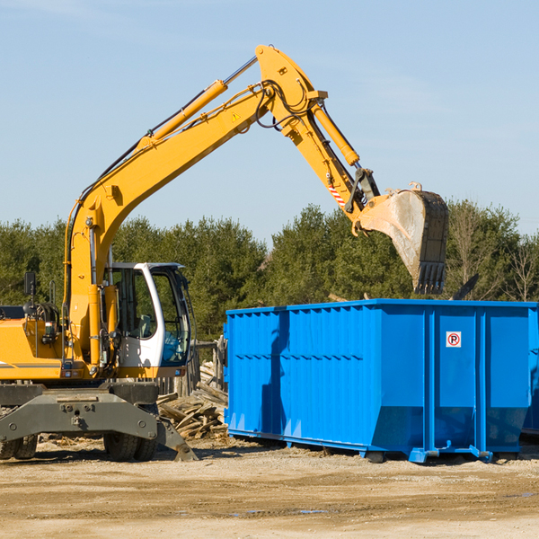 are there any additional fees associated with a residential dumpster rental in Hartman